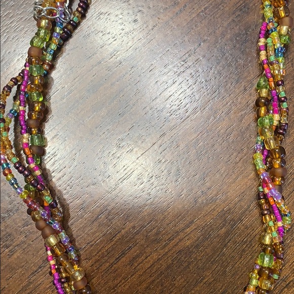 Poetic Spirit Twisted Beaded Necklace - Picture 2 of 2